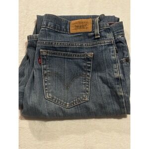 Levi 550 Blue Jeans Y2K‎ Women's Size 12 Long Relaxed Bootcut Med Wash Mid Rise